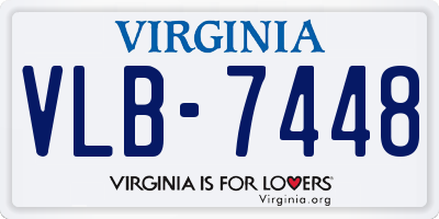VA license plate VLB7448