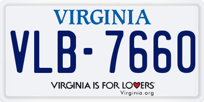 VA license plate VLB7660