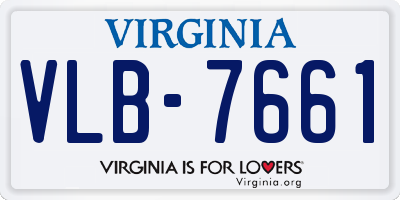 VA license plate VLB7661