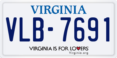 VA license plate VLB7691
