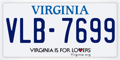 VA license plate VLB7699