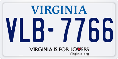VA license plate VLB7766