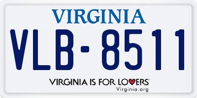 VA license plate VLB8511