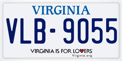 VA license plate VLB9055