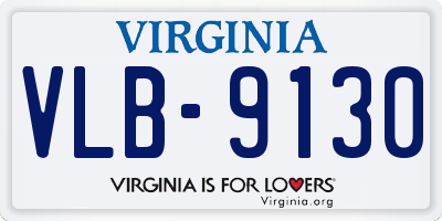 VA license plate VLB9130