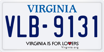 VA license plate VLB9131