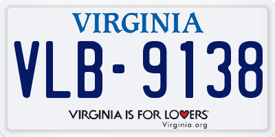 VA license plate VLB9138