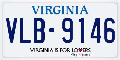 VA license plate VLB9146
