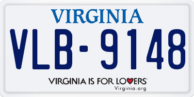 VA license plate VLB9148