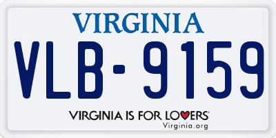 VA license plate VLB9159