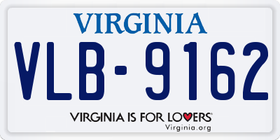 VA license plate VLB9162