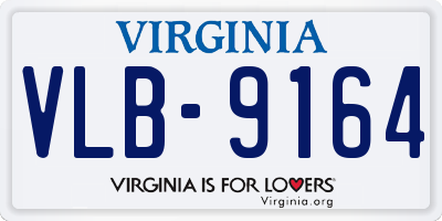 VA license plate VLB9164