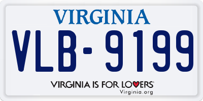 VA license plate VLB9199