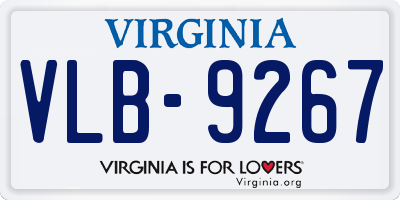 VA license plate VLB9267