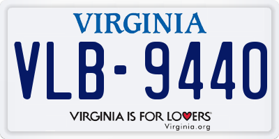 VA license plate VLB9440