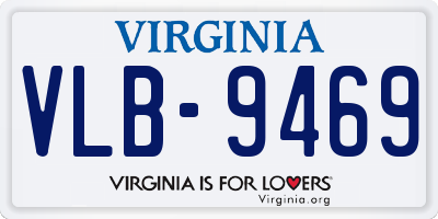 VA license plate VLB9469