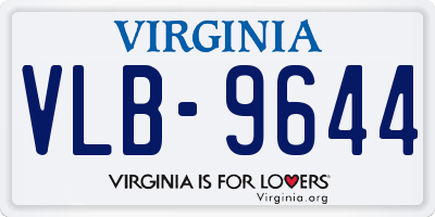 VA license plate VLB9644