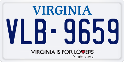 VA license plate VLB9659
