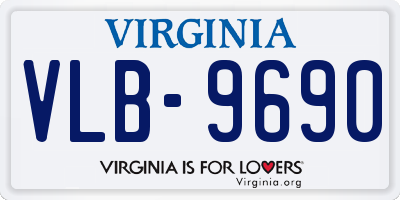 VA license plate VLB9690