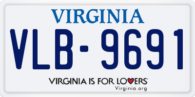 VA license plate VLB9691