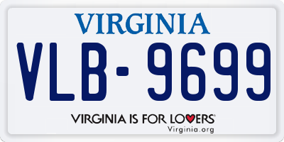 VA license plate VLB9699