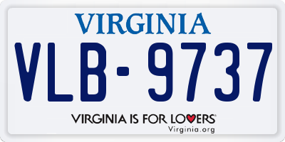 VA license plate VLB9737