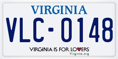 VA license plate VLC0148