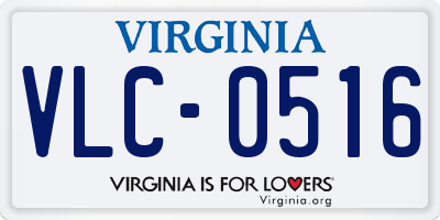 VA license plate VLC0516