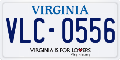 VA license plate VLC0556