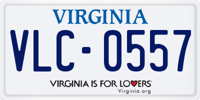 VA license plate VLC0557