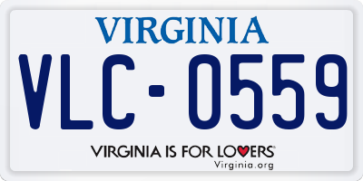 VA license plate VLC0559