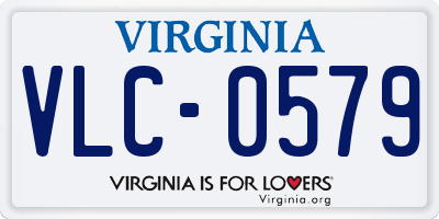 VA license plate VLC0579
