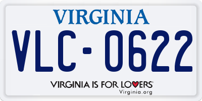 VA license plate VLC0622