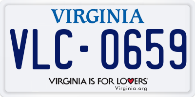VA license plate VLC0659