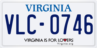 VA license plate VLC0746