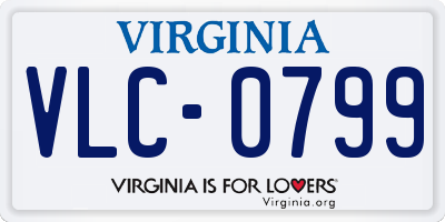 VA license plate VLC0799