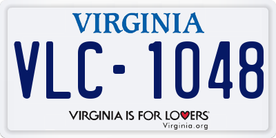 VA license plate VLC1048