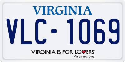 VA license plate VLC1069
