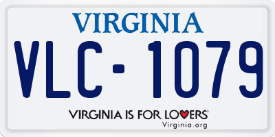 VA license plate VLC1079