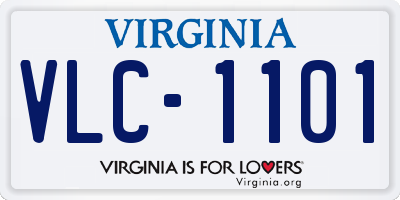 VA license plate VLC1101