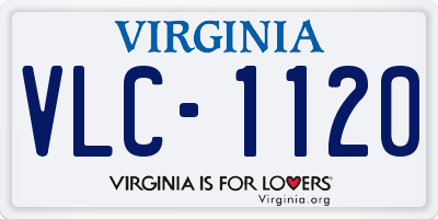 VA license plate VLC1120