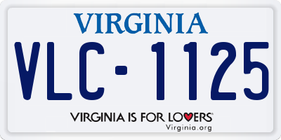VA license plate VLC1125