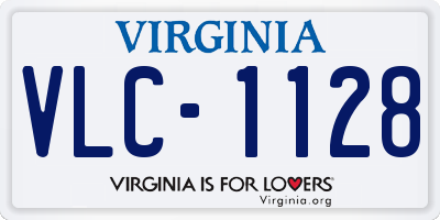 VA license plate VLC1128