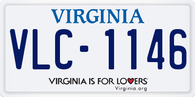 VA license plate VLC1146