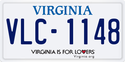 VA license plate VLC1148