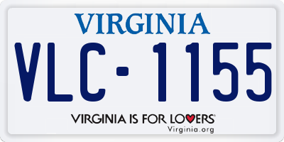 VA license plate VLC1155