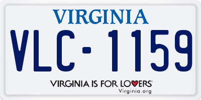 VA license plate VLC1159