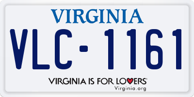 VA license plate VLC1161