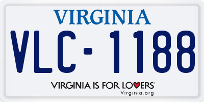 VA license plate VLC1188