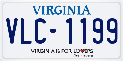 VA license plate VLC1199